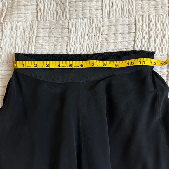 Vintage Spencer Jeremy 100% Silk Pull on Elastic Waist Midi Skirt - Picture 8 of 10